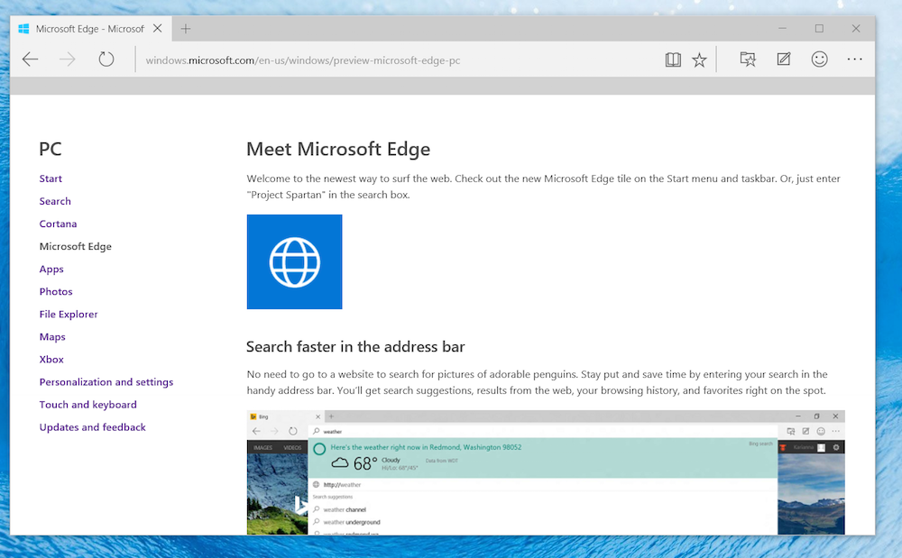 Meet Microsoft Edge